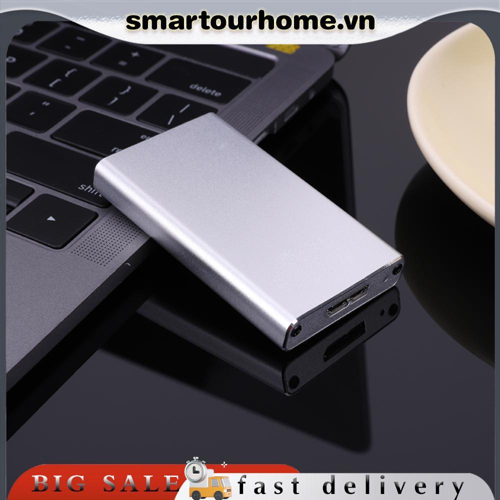 [smartourhome.vn] Hộp đựng ổ cứng MSATA sang USB3.0 Bộ chuyển đổi MSATA USB 3.0 Hỗ trợ hộp đựng SSD 