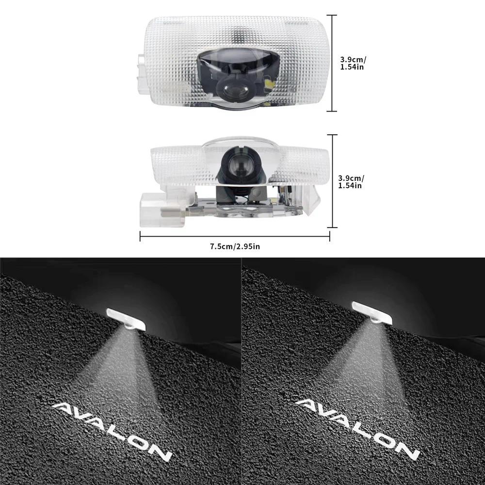 AVALON Logo Huy Hiệu Ánh Sáng 2 Chiếc Bóng Cửa Đèn Cho Xe Toyota AVALON GR Kiểu Dáng Xe AVALON Ma Lị