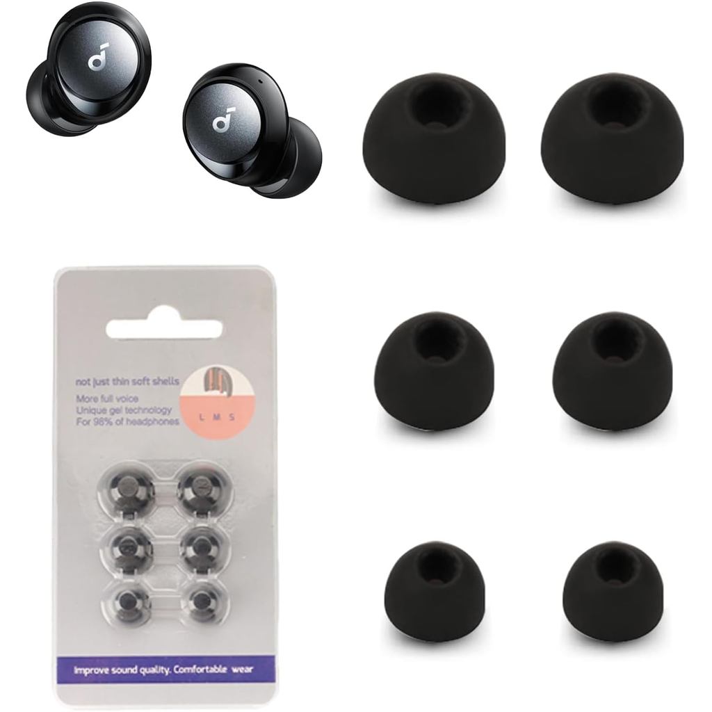 Tai nghe thay thế cho Soundcore của Anker Space A40, Tai nghe silicon NOUKAJU, Kích thước S / M / L 