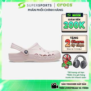  Giày Clog Unisex Crocs Baya - Hồng - 10126-6PI ADS24 LS100 B000 