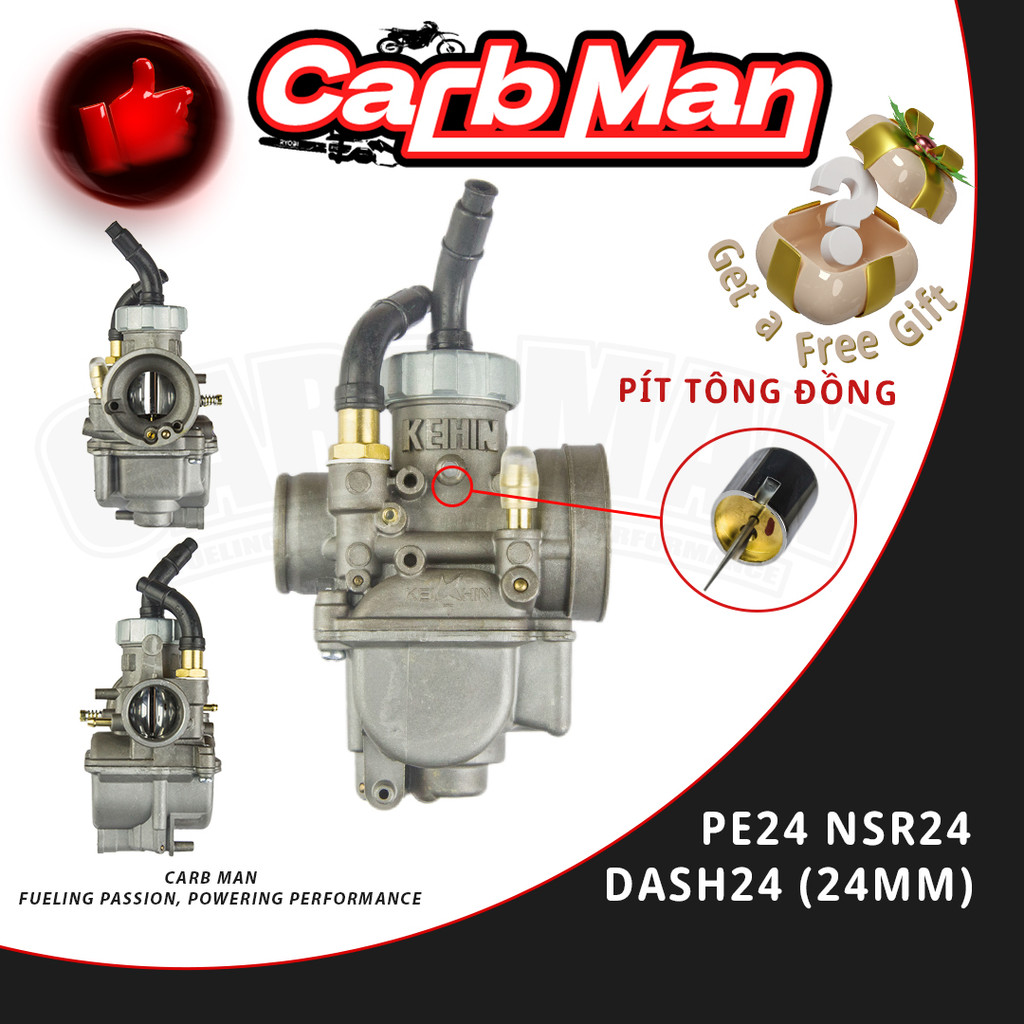 Bình Xăng Bông Mai Thái Chính Hãng125 (HỌNG 24) | Honda Nova Dash Pe24 NOVA125