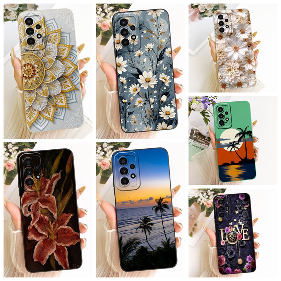 Dành Cho Samsung A32 5G Ốp Lưng GalaxyM32 5G SM-A326B / DS Ốp Lưng Silicon Hoa Mới Nhất Sang Trọng C