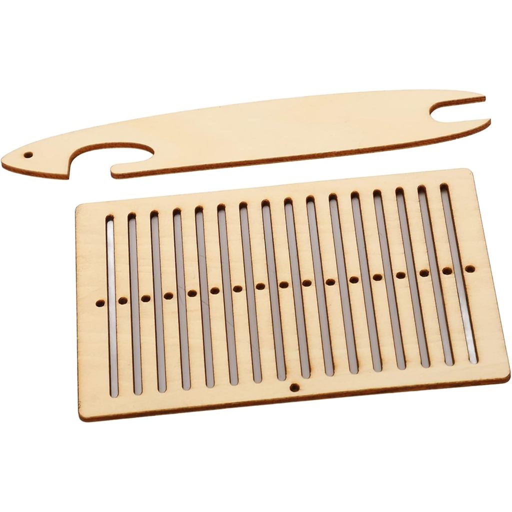 Bộ dệt gỗ Walfront với công cụ cài lưng Huddle & Shuttle dành cho người mới bắt đầu Dự án thủ công t