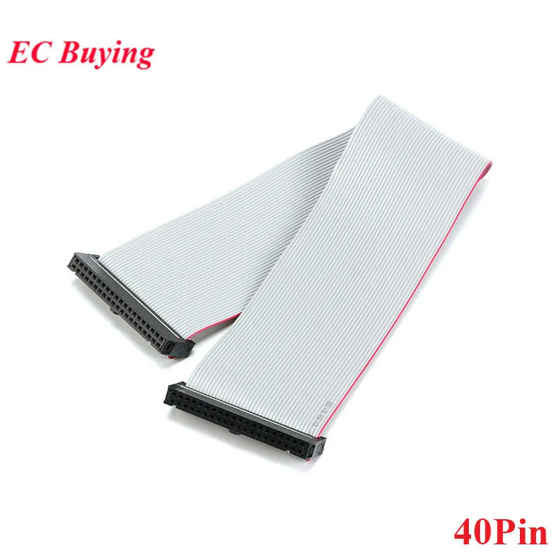 EC buying FC-40 2.54mm Pitch 40 Pin JTAG ISP AVR Tải xuống Dây cáp 40Pin 30CM 300mm Kết nối Cáp dữ l