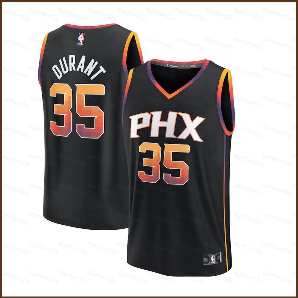 Áo jersey bóng rổ Phoenix Suns Kevin Durant, unisex, kích thước lớn