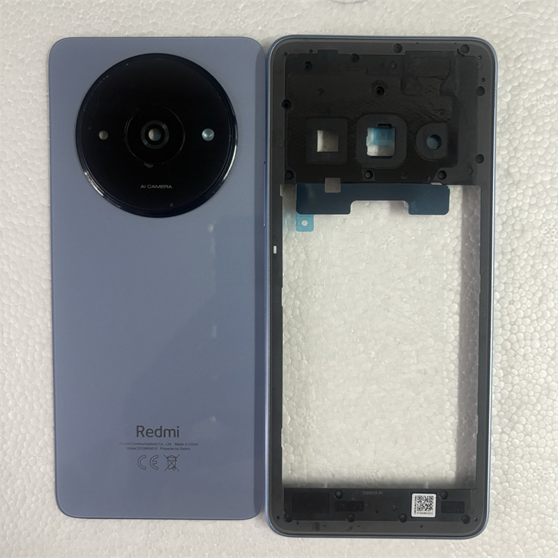 Dành Cho Xiaomi Redmi A3 23129RN51X Vỏ Đầy Đủ Khung Giữa + Vỏ Pin Mặt Sau Cửa Sau Vỏ Có Ống Kính Máy