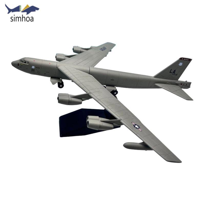 Mô phỏng mô hình máy bay Simhoa 1 / 200 B52 với đế hiển thị Mô hình máy bay hợp kim Đồ chơi máy bay 
