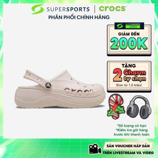  Giày Clog Nữ Crocs Baya Platform - Hồng - 208186-6PI ADS05 LS100 B000 