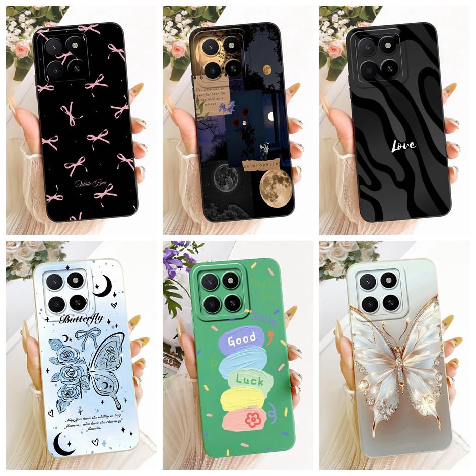 Vỏ Chống Sốc Cho Honor X5 X5b Plus Vỏ Bướm Thời Trang Silicon Mềm Mờ Dành Cho HonorX5 Plus X5bPlus V