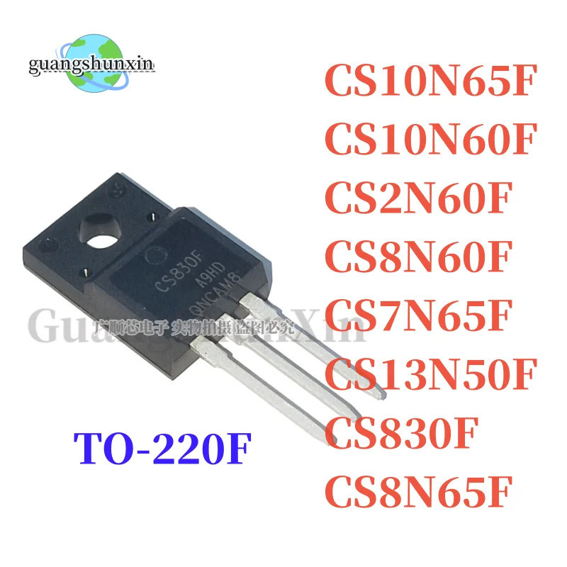 10 chiếc CS8N65F CS830F CS13N50F CS7N65F CS8N60F CS2N60F CS10N60F CS10N65F TO-220F MOS FET còn hàng 