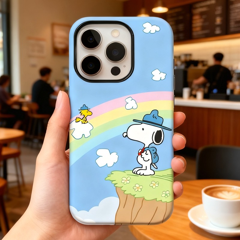 Ốp Điện Thoại Từ Tính Snoopy Dễ Thương Cho iPhone 17 Pro Max 17 Air 16 Pro Max 15 Pro Max Ốp lưng Ch