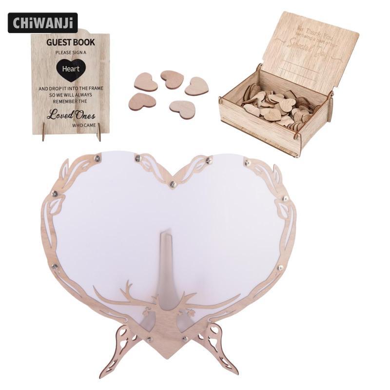 Sách khách mời đám cưới, Khung trái tim thay thế có biển hiệu Dropbox cho lễ dự tiệc