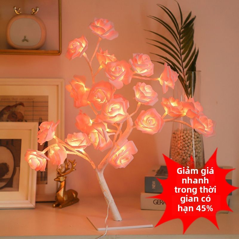 Less effort, more enjoyment - LED rose tree lamp, for home decoration and ambient lighting, creative