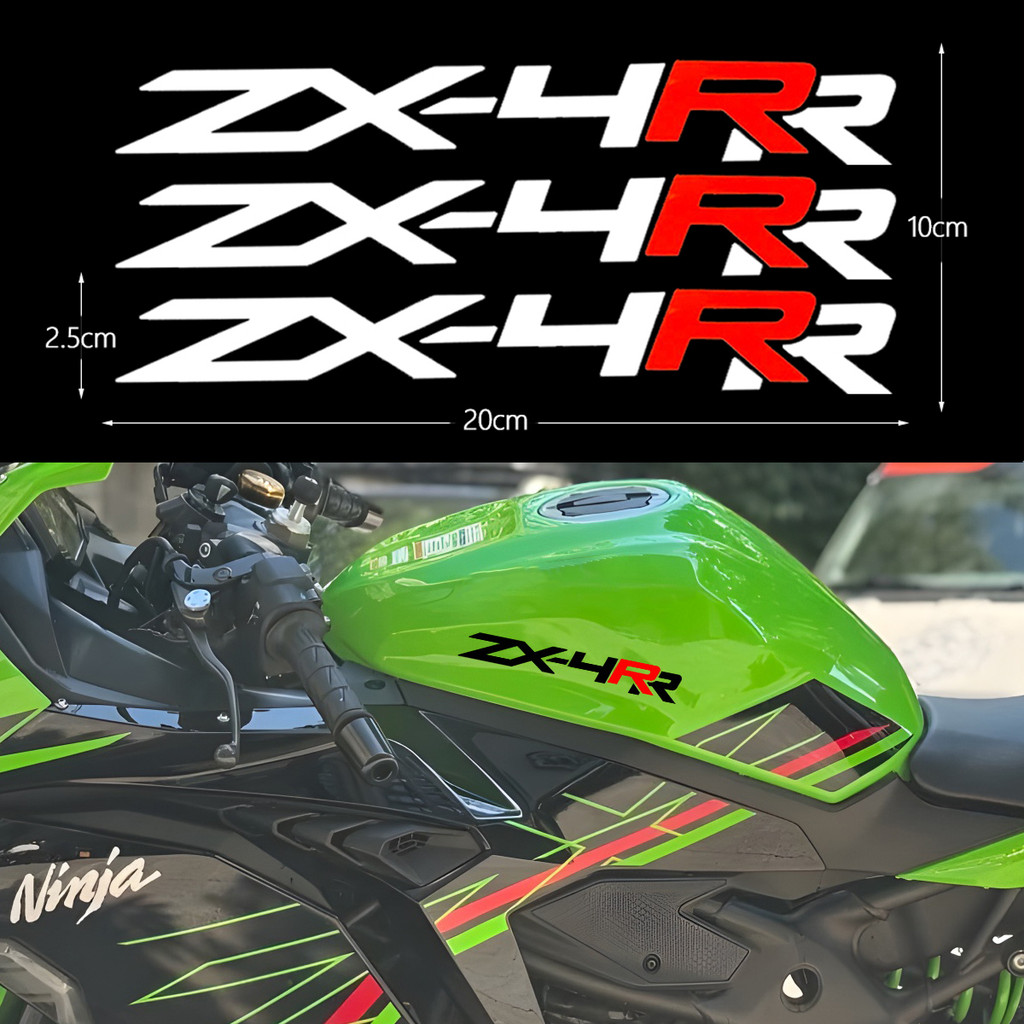 ZX-4RR Miếng Dán Phản Quang Xe Máy Xe Máy Fairing Đầu Thân Vinyl Chống Thấm Nước Decal Cho Kawasaki 