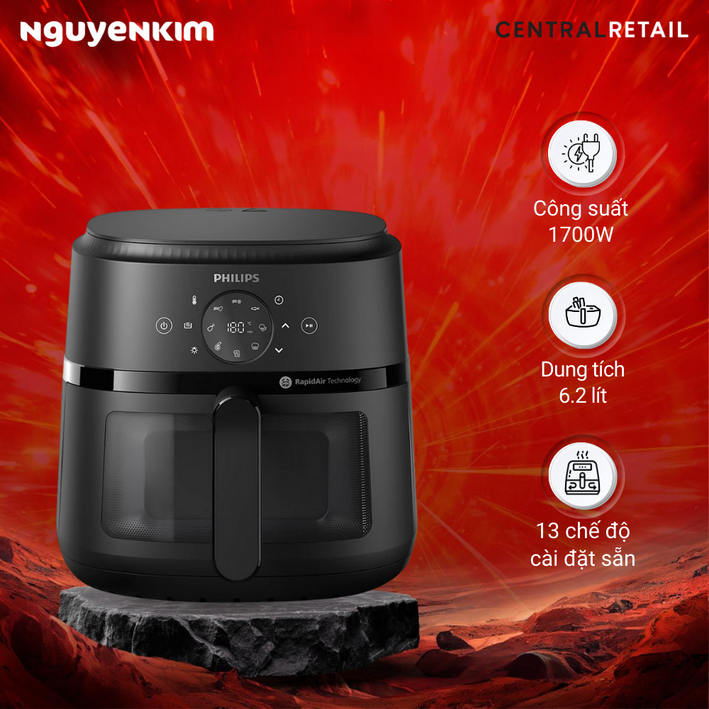 Nồi chiên không dầu Philips 6.2 lít NA230/00