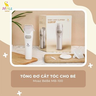 [Moaz BéBé] Tông đơ điện cắt tóc tự động hút tóc cho bé MB100