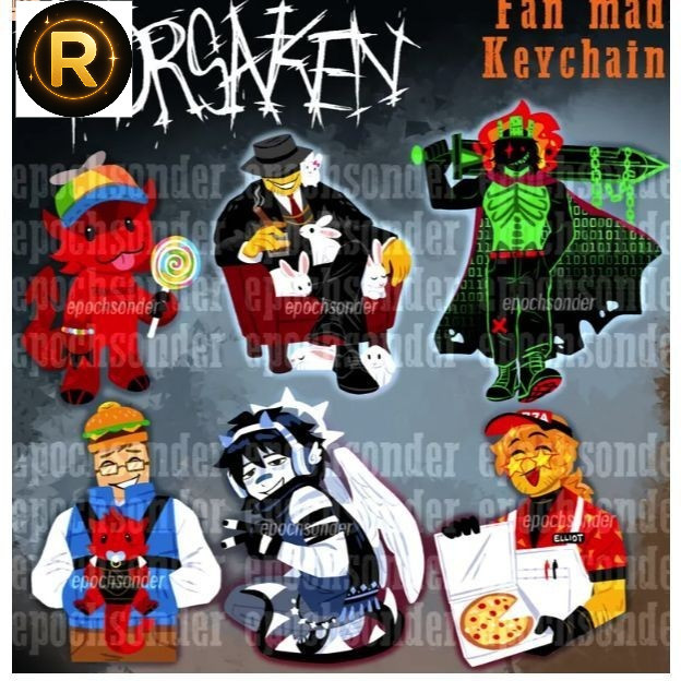 PREORDER Forsaken Keychain | C00lkidd, Mafioso, 1x1x1x1, 007n7, Two Time, Elliot WrightZ