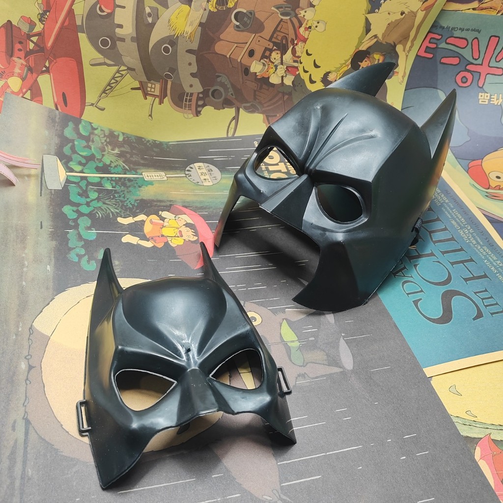Xin Halloween Full Face Sinh Viên cos Batman Phiên Bản Có Mũ Trùm Đầu Batman Full Face Mask 6DZY