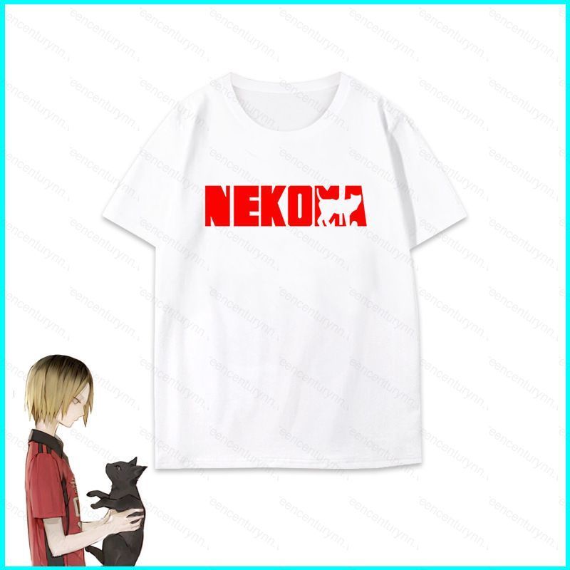 Áo thun cosplay GN Haikyuu Nekoma - Kenma & team, vải 3D chất lượng cao