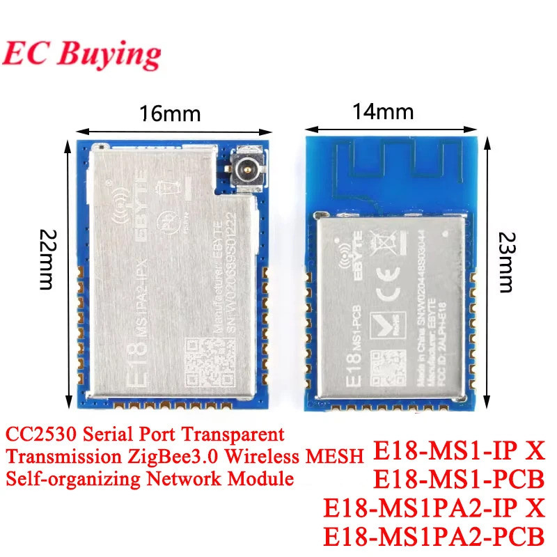 CC2530 Zigbee 2.4GHz Bộ thu phát không dây Wifi Mô-đun bảng E18-MS1PA2-PCB E18-MS1PA2-IP X EBYTE E18