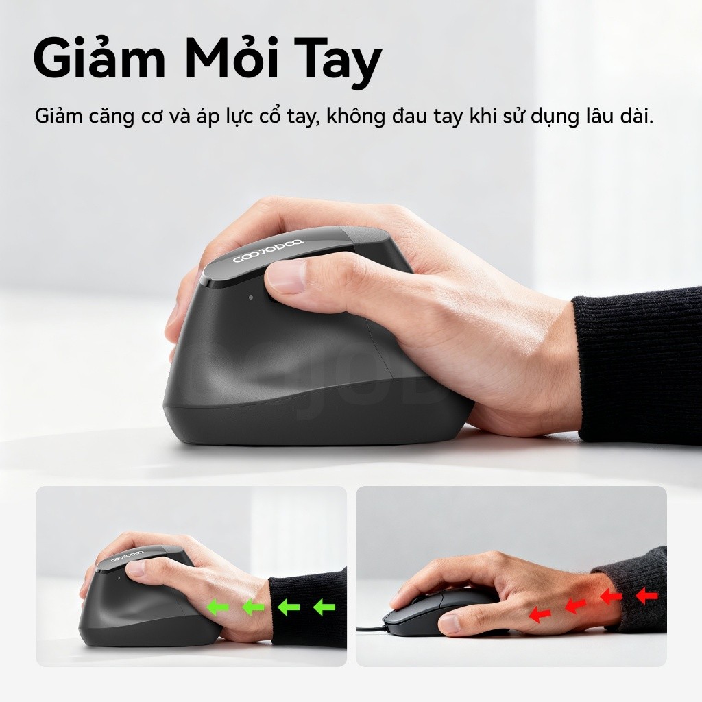 Chuột không dây Bluetooth Goojodoq, chế độ kép 2.4G, DPI 5 cấp, khả năng tương thích rộng rãi | BigBuy360 - bigbuy360.vn