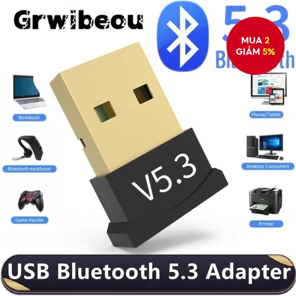 Bộ chuyển đổi USB Bluetooth 5.3 Dongle không dây cho PC Loa máy tính xách tay Bộ thu âm thanh
