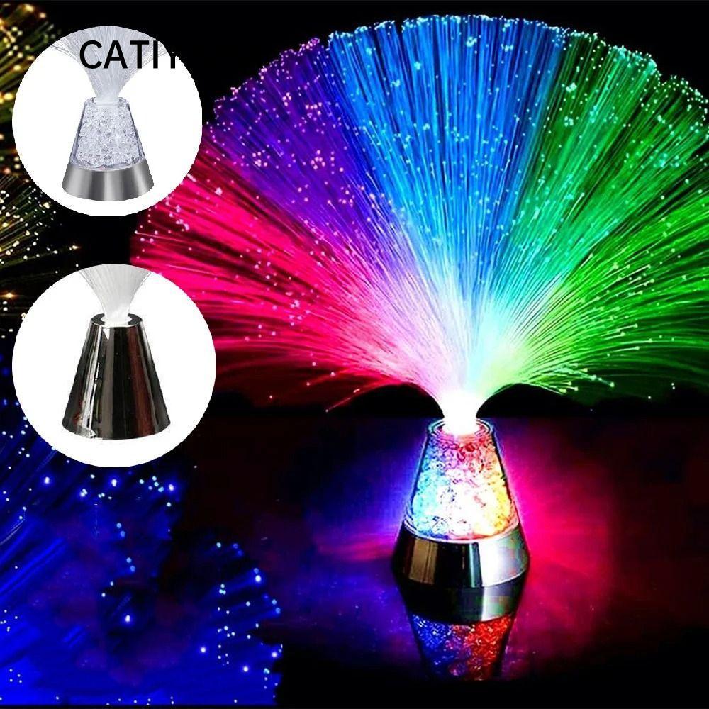 Đèn sợi quang CATIYAHA, Đèn LED thay đổi màu sợi quang, Đèn khí quyển nhiều màu mới lạ