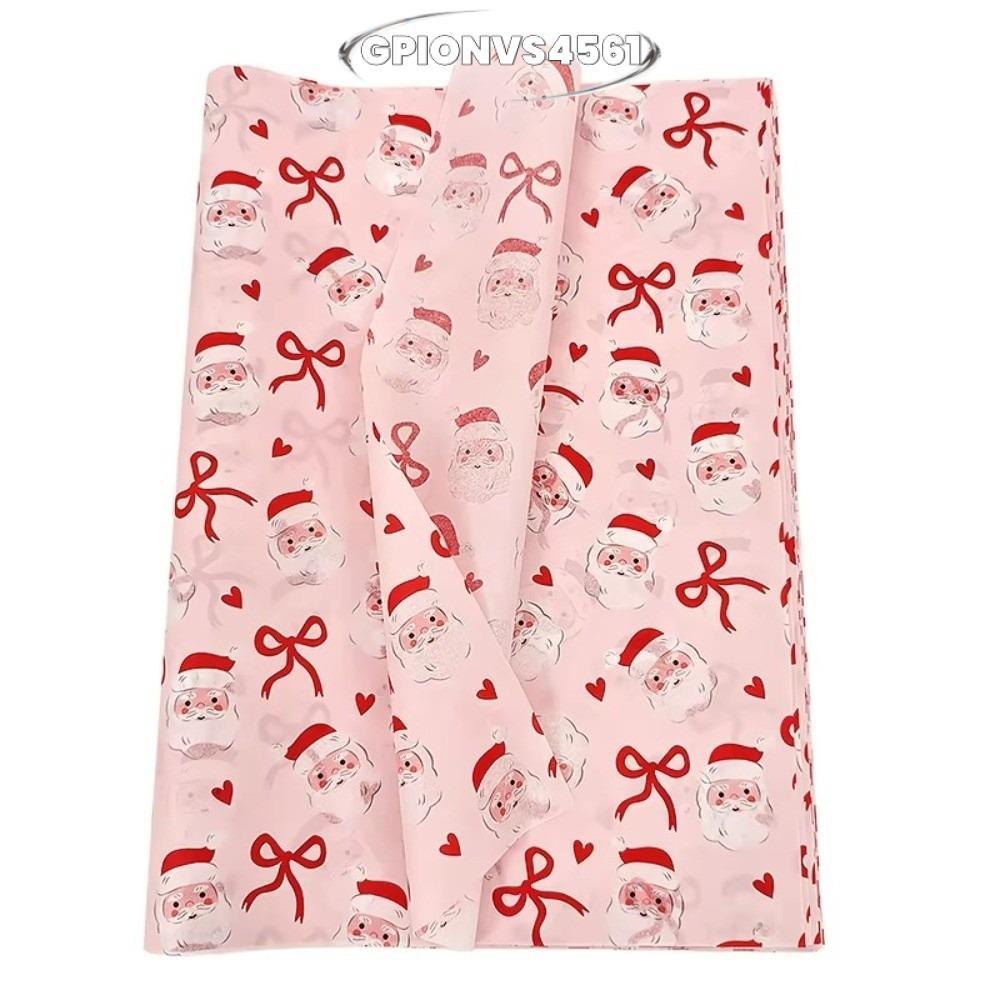 GPIONVS4561 10 Tờ Giấy Sydney Giáng Sinh, Giấy Lau Tay Bán Trong Suốt, Họa Tiết Cotton Nơ Gói Quà In