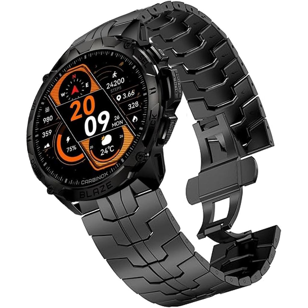 Tương thích với dây đeo Carbinox Blaze, Dây đeo kim loại bằng thép không gỉ phát hành nhanh với dây 