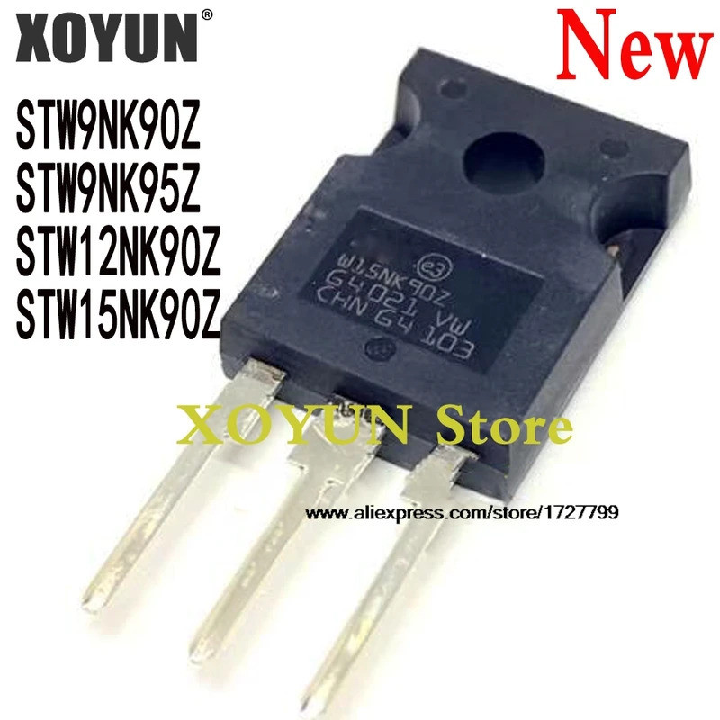 5 chiếc STW12NK90Z STW9NK90Z STW9NK95Z STW15NK90Z W12NK90Z W9NK90Z W9NK95Z W15NK90Z TO-247 chip ic c
