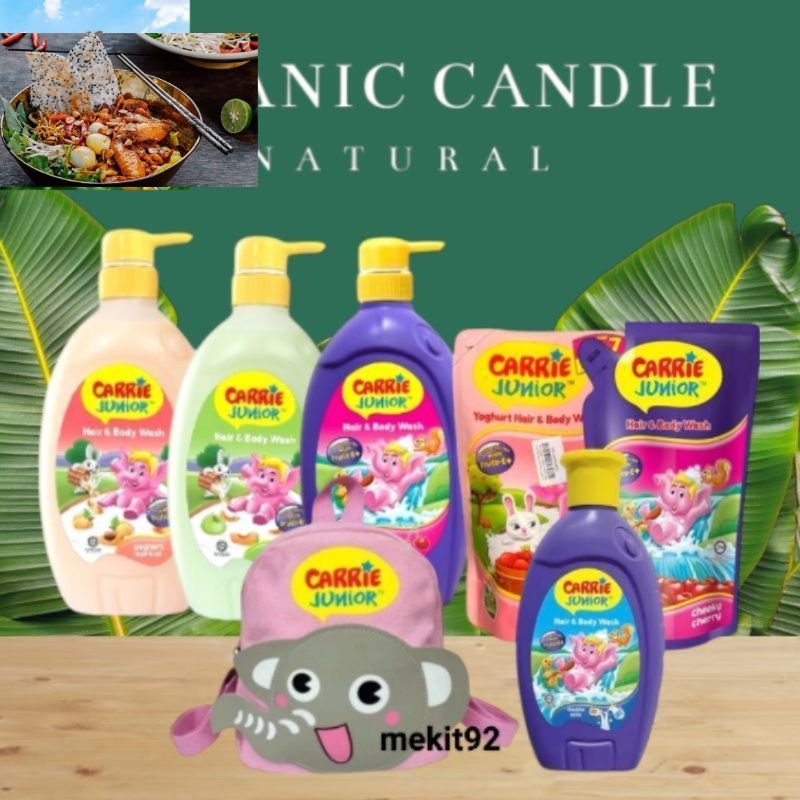 Sữa tắm gội Carrier Junior hương cherry / grapeberry / double milk 280 gr & 700 gr