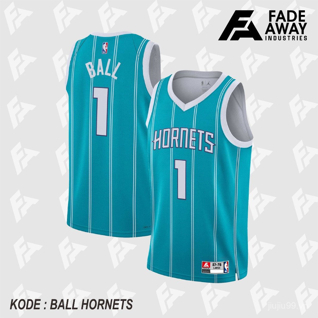 NBA BASKETBALL JERSEY BALL 1 HORNETS LIGHT TURKISH UM26