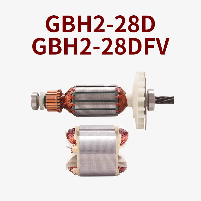 AC220-240V GBH2-28 Phần ứng cho Bosch GBH2-28D 2-28DFV Búa Cánh quạt Phần ứng Neo Cuộn dây Stator Ph