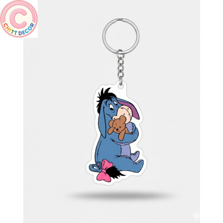 Móc Khóa Mica Eeyore Dễ Thương - chit