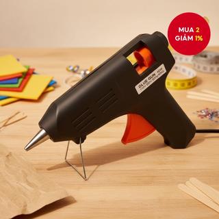  Súng Bắn Keo Mini Làm Nóng Nhanh 20W Màu Đen, Bộ Dụng Cụ Cho Trẻ Em Làm Thủ Công Và Sửa Chữa Khẩn Cấp