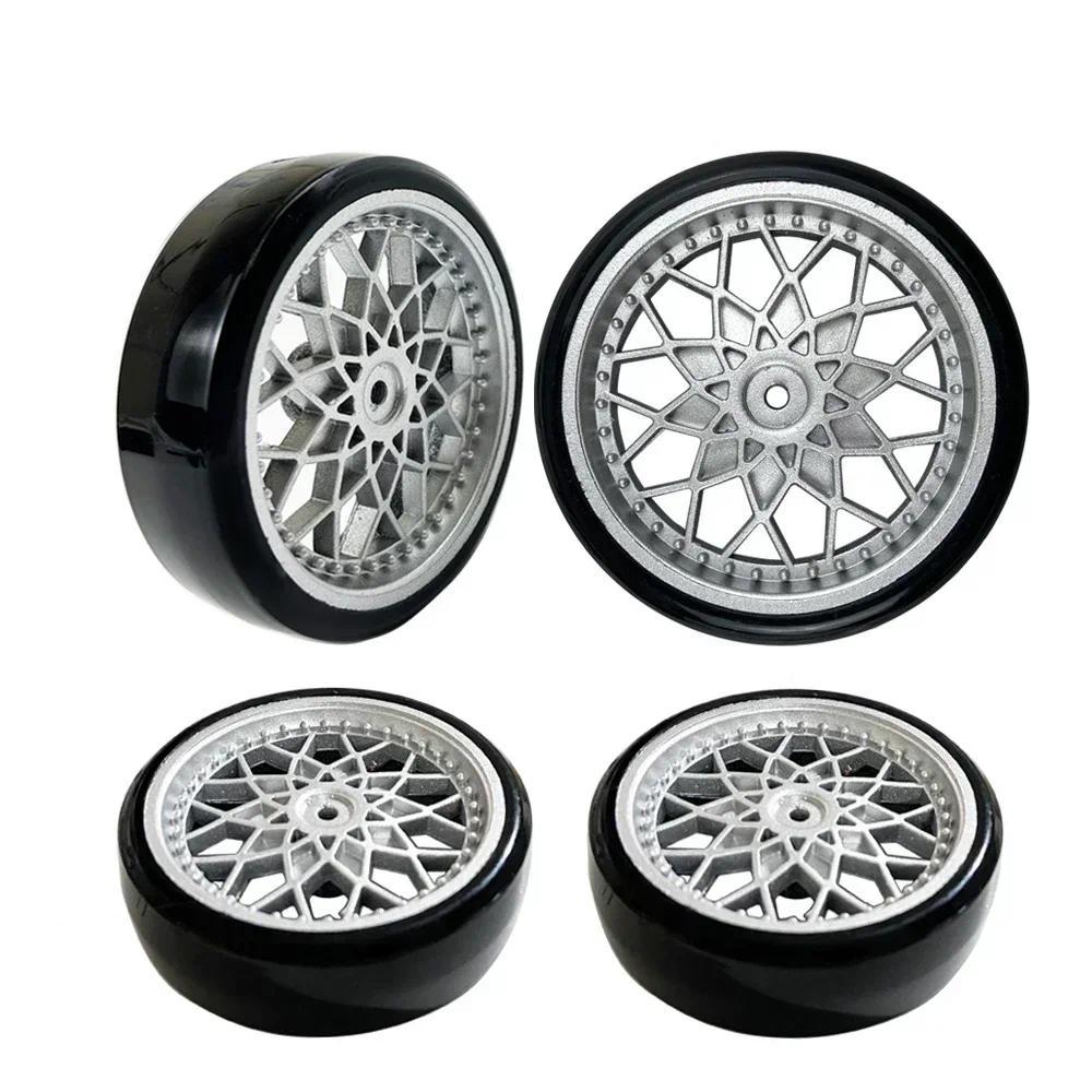 Lốp Cao Su RC Xe Phụ Kiện Phụ Kiện WPL D12 Lốp 4 Chiếc Nâng Cấp Vành Bánh Xe Trung Tâm