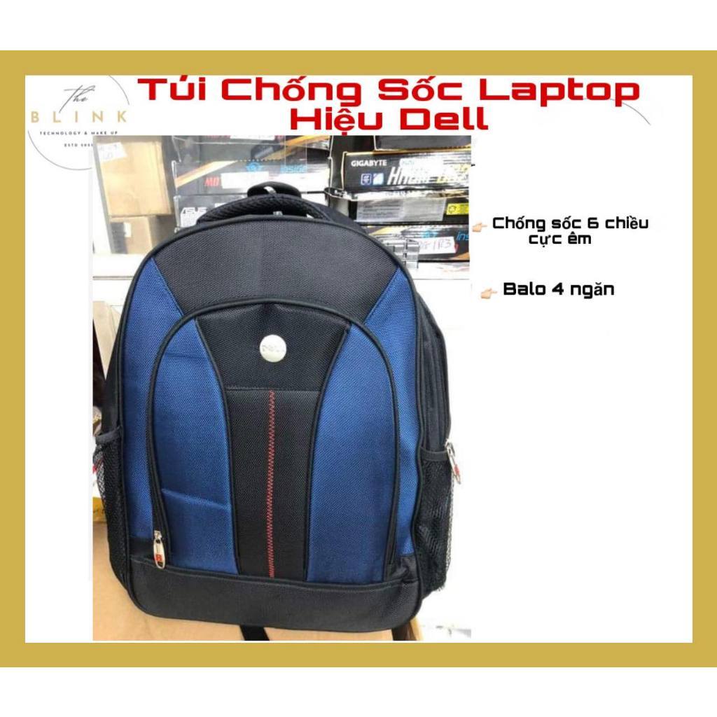 <BALO LOẠI TỐT , ĐEN XANH> Balo Laptop DELL/HP 4 Ngăn Chống Sốc 6 Chiều- Hàng Công ty Cực Đẹp
