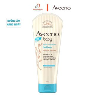 Kem dưỡng ẩm hàng ngày Aveeno Baby Daily Moisture 227g an toàn cho bé sơ sinh - Monnie Kids