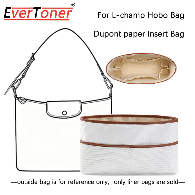 EverToner DuPont Giấy Lót Chèn Cho Longchamp Hobo Túi Chống Thấm Nước Nách Túi Tổ Chức