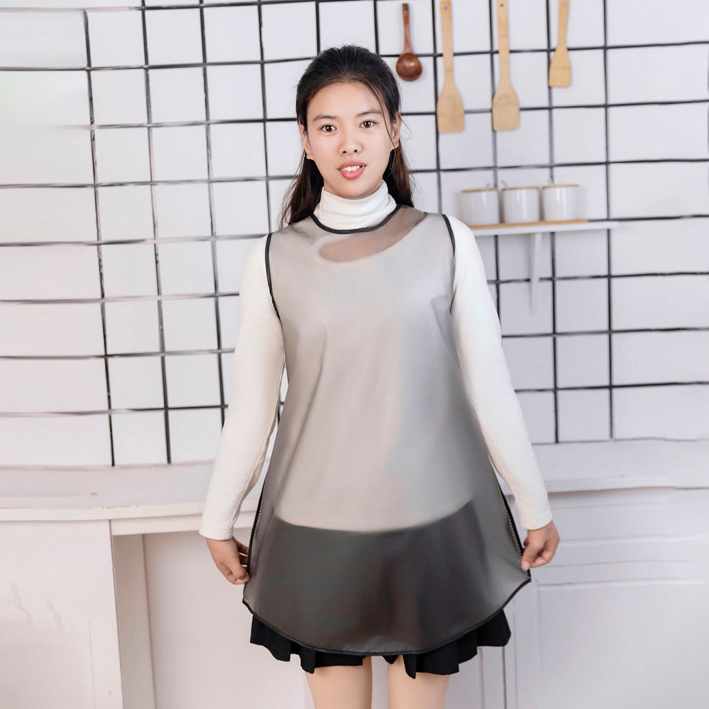 New Product#New Waterproof and Oilproof Apron for Kitchen, Home Cooking, Transparent Waist Apron, Wo