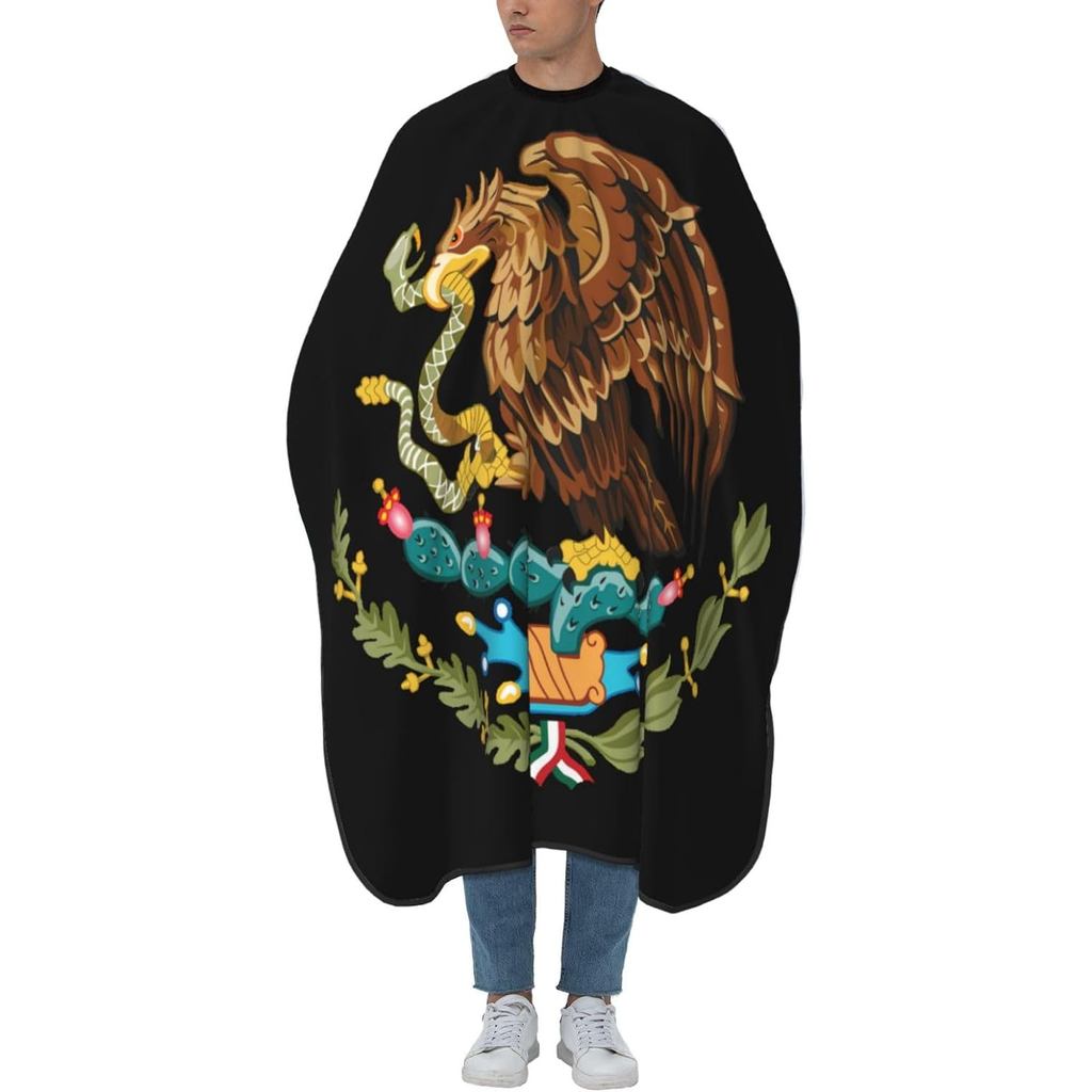 Mexico Flag Salon Barber Cape Dành Cho Nam / Nữ - Làm Tóc Chuyên Nghiệp Chống Thấm Nước Cắt Tóc Với 