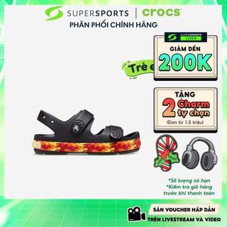  Giày Sandal Trẻ Em Crocs Crocband Cruiser Flames - Đen - 211268-001 ADS05 LS100 
