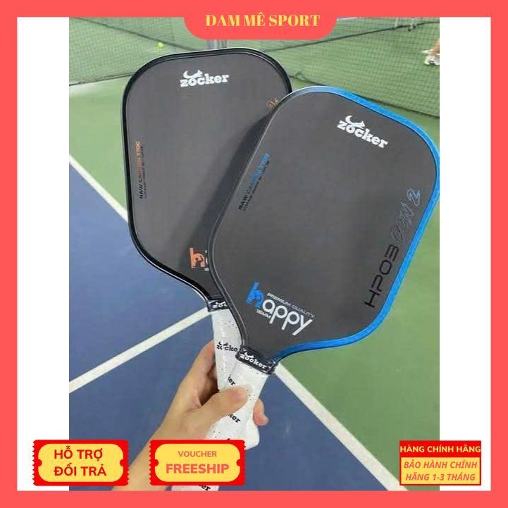( CHÍNH HÃNG ) VỢT PICKLEBALL ZOCKER HP03 GEN 2 – NÂNG CẤP TOÀN DIỆN, ĐÁNH ÊM & MẠNH