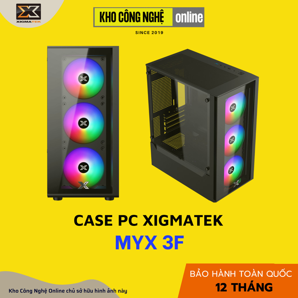 Vỏ Case Máy Tính Xigmatek MYX 3F (Hàng Chính Hãng)