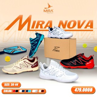 [Tăng 1 size] Giày cầu lông Mira Nova bền đẹp êm chân bám sàn tốt giao hỏa tốc tặng 2 quà