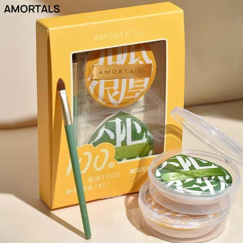 AMORTALS Bông phấn dạng bông sử dụng ướt và khô bông phấn nền siêu mềm