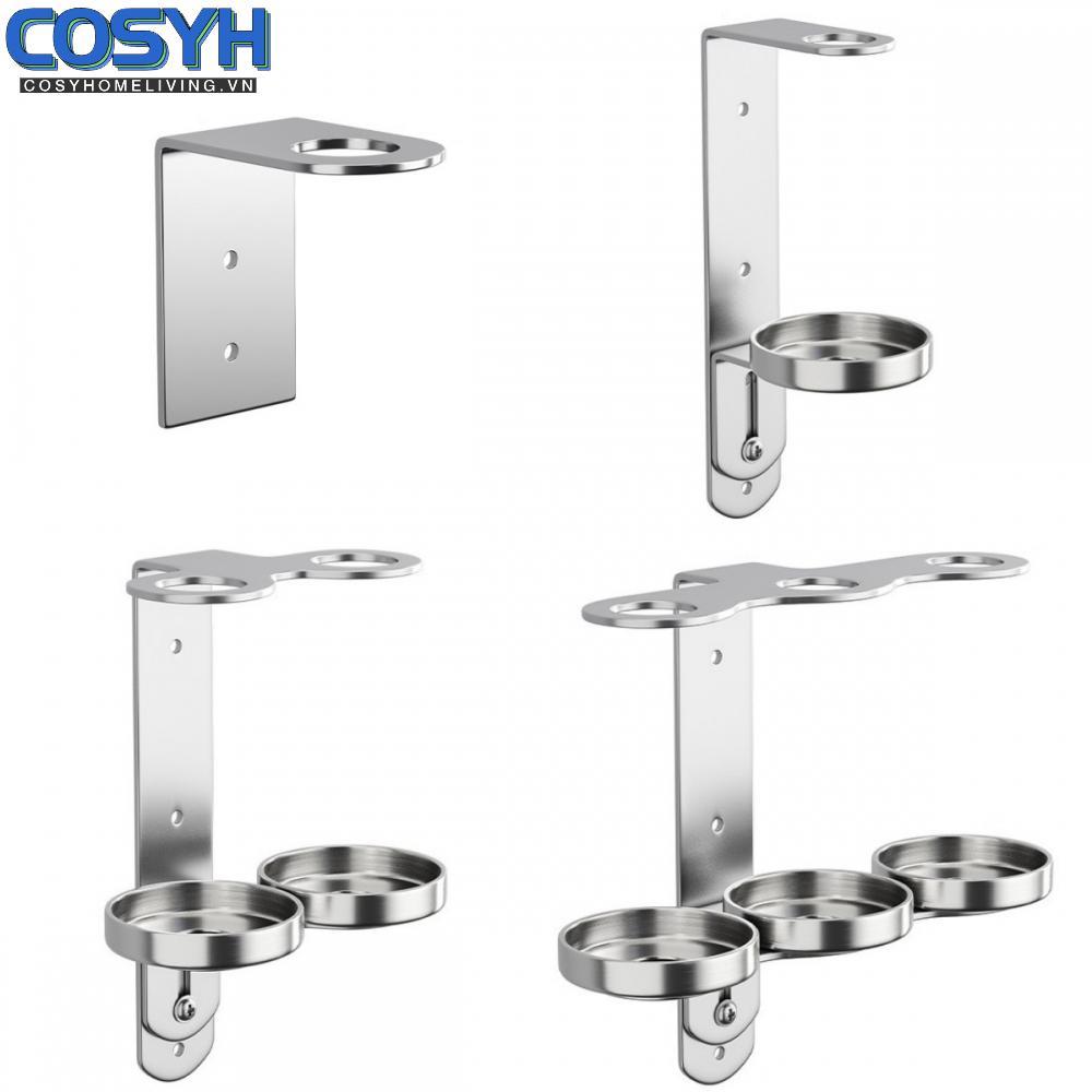 <cosyh>Stainless Steel Soap Holder Versatile Usage Soap Dispenser Bottle Holder