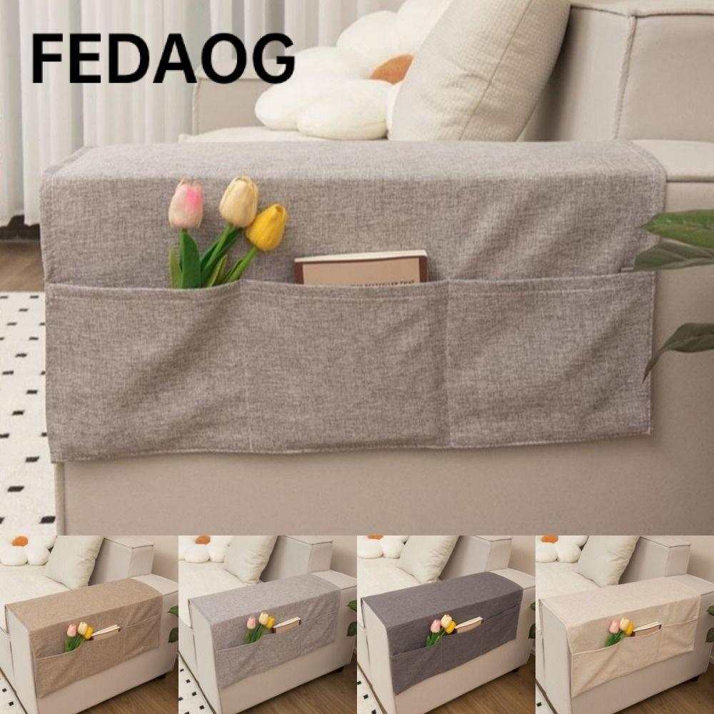 Túi đựng tay ghế sofa FEDAOG, Bộ sắp xếp tay vịn ghế sofa mềm chống bụi, 40x110 60x110 Vỏ bọc bên gh