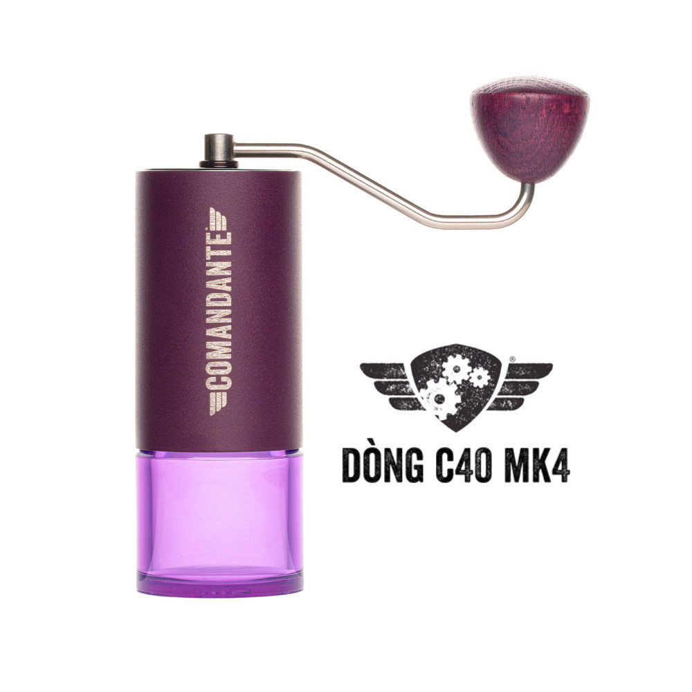 Cối Xay Cà Phê Comandante Grinder C40 MK4 Nitro Blade Deep Purple BB Style - Made In Germany