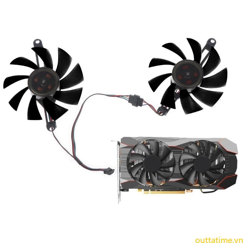 Quạt làm mát GPU 80mm tốt nhất 4 dây Card đồ họa Quạt làm mát VGA cho Radeon RX 580 RX5500 XT Card V